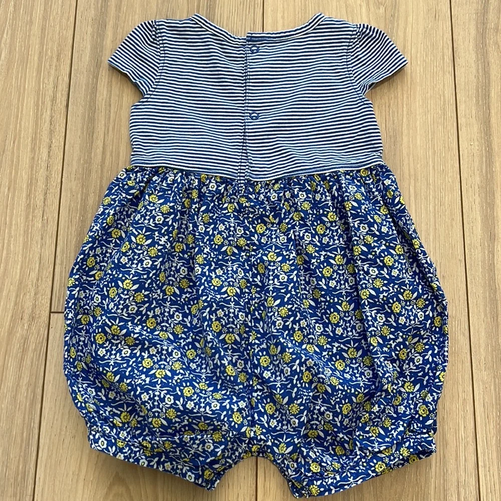 Carter’s Baby Girl Floral and Stripe Romper